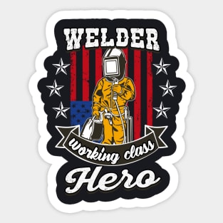 Welder Working Class Hero Sticker